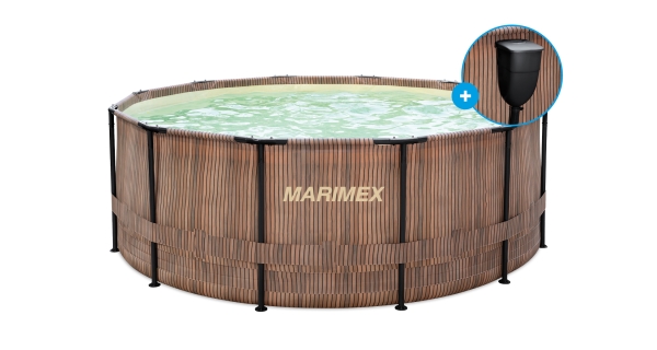 Bazén Marimex Florida 3,66x0,99 m se zabudovaným skimmerem - motiv TEAK