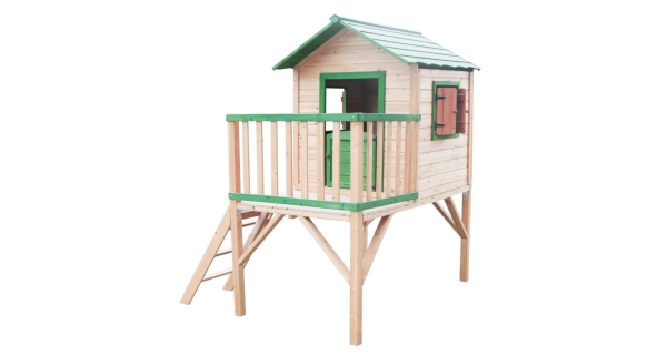 Dětský dřevěný domeček Stáj s platformou