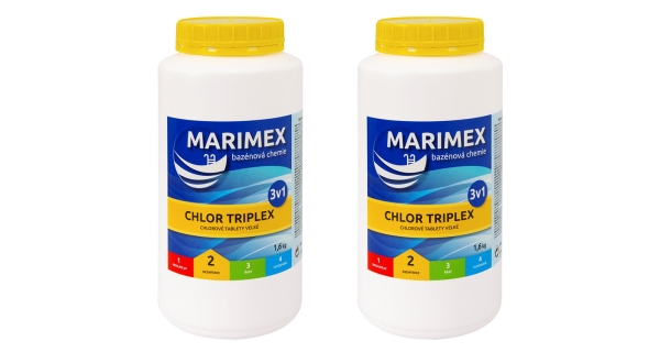 Marimex Chlor Triplex 1,6 kg - 2 ks