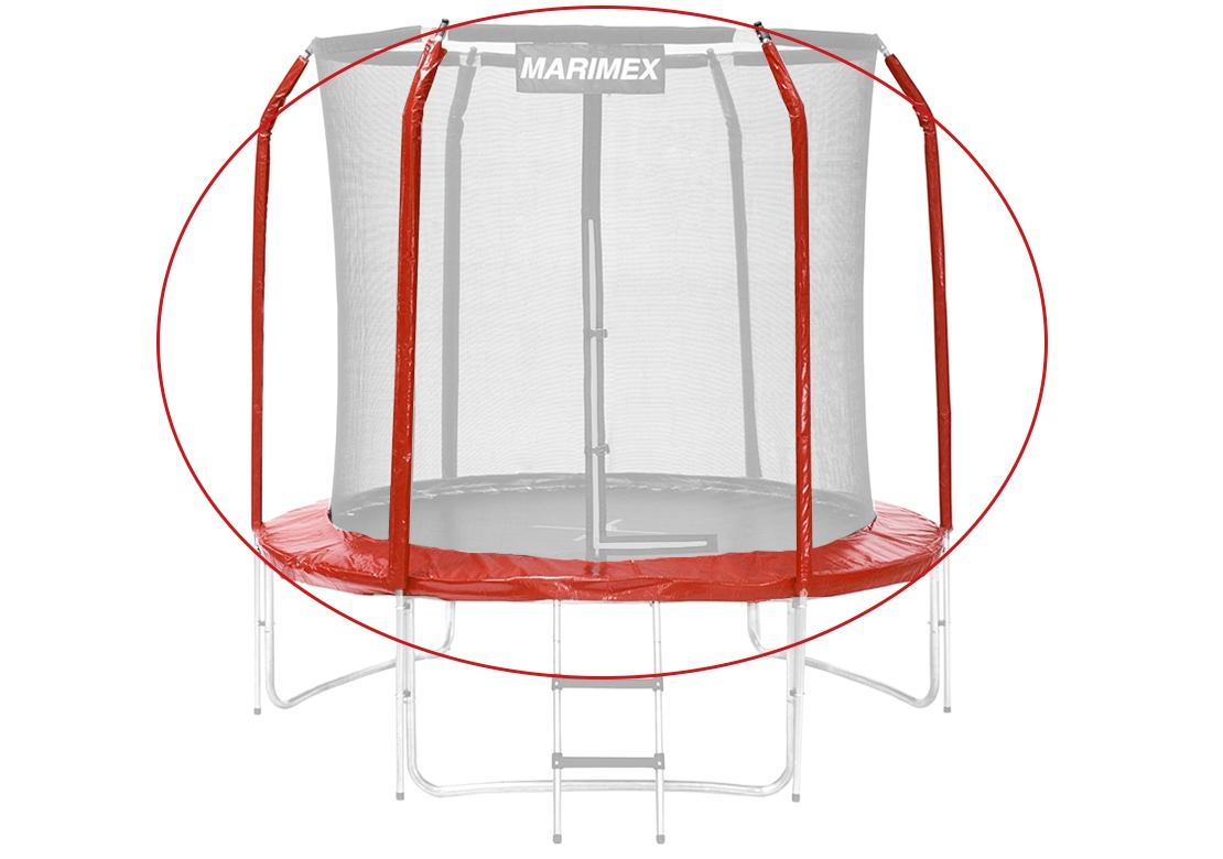 Marimex | Sada krytu pružin a rukávů pro trampolínu 244 cm - červená | 19000773